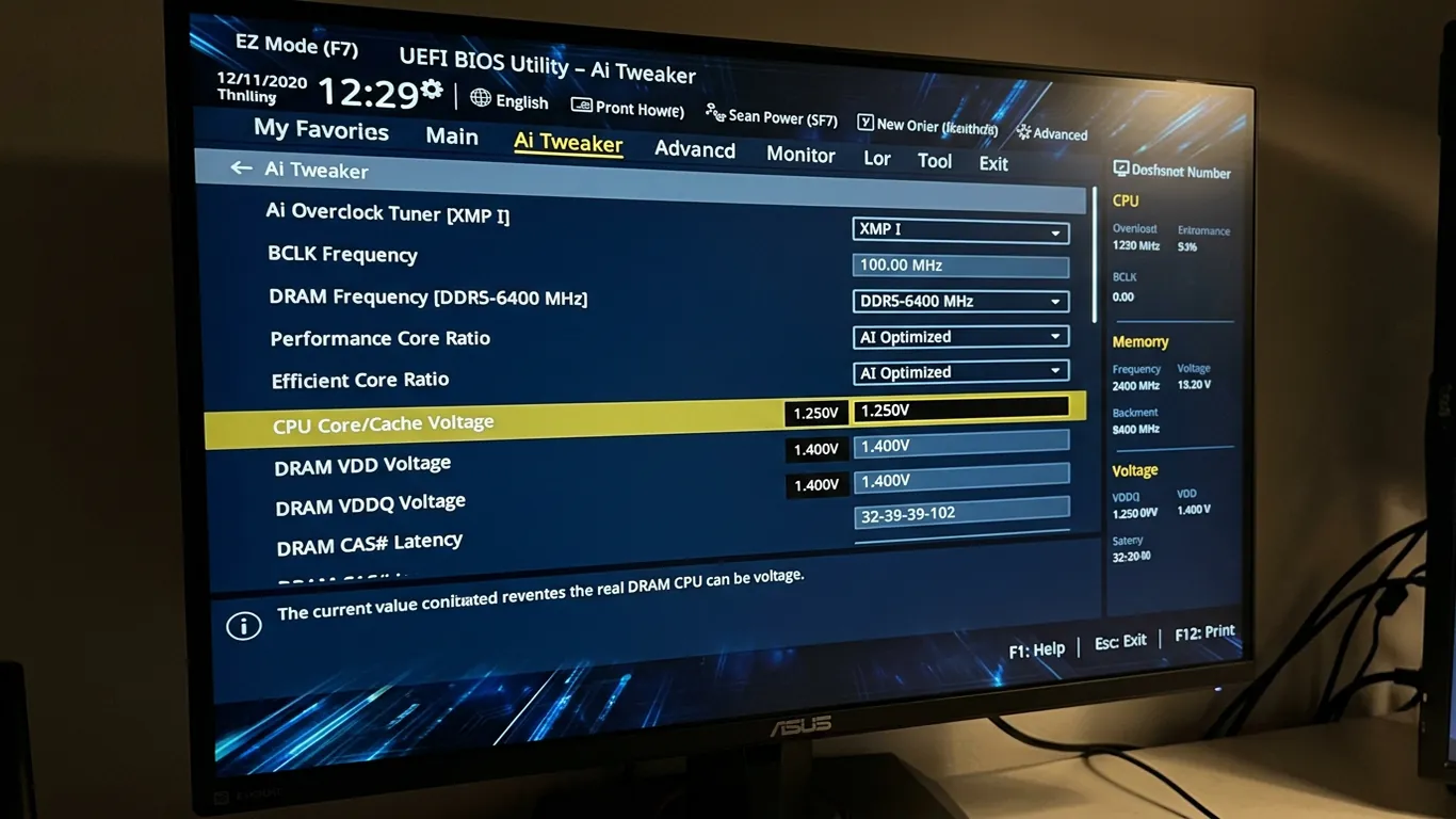BIOS Ai Tweaker XMP 选项实拍