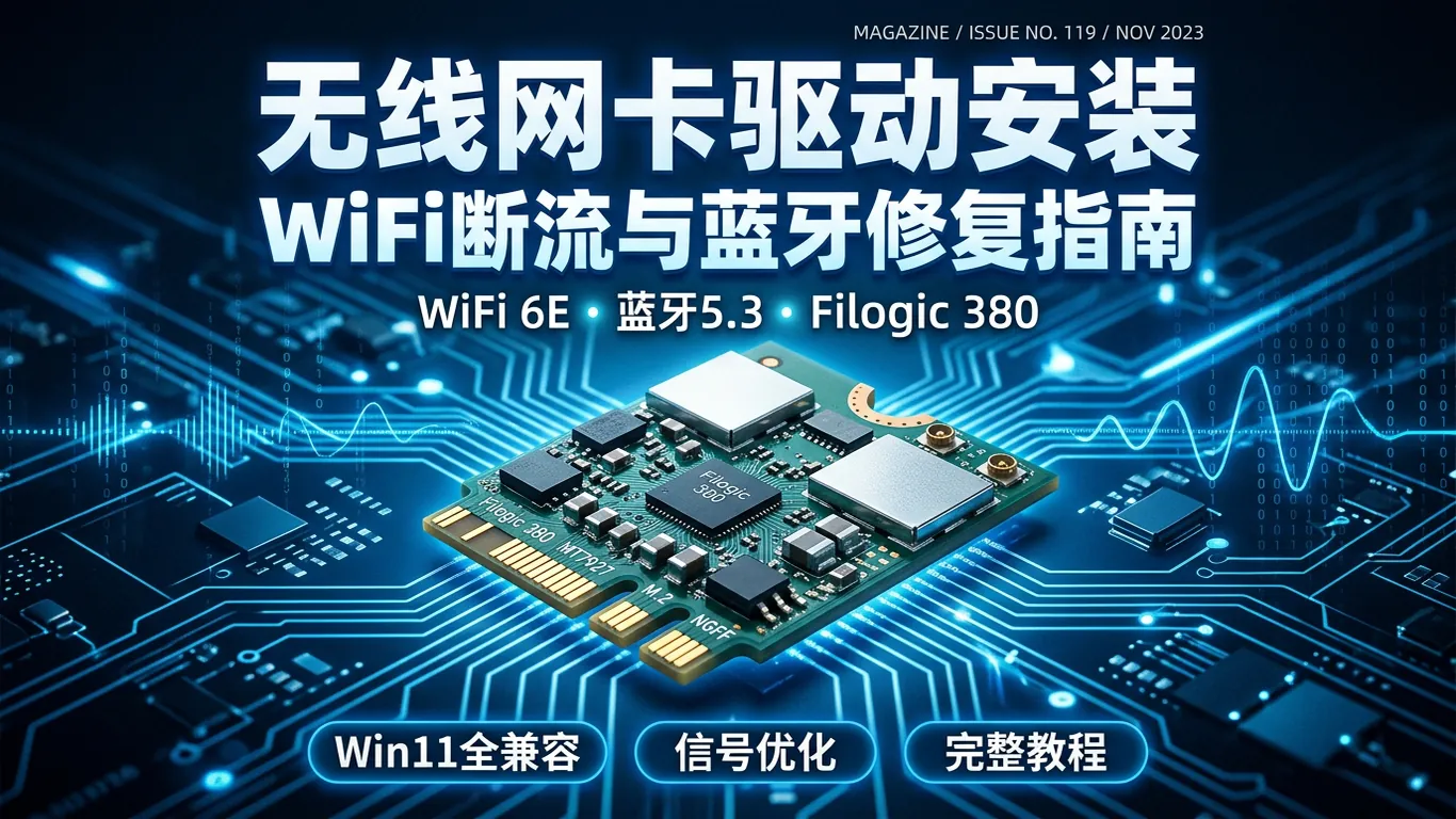 MediaTek网卡驱动下载安装指南:MT7902/MT7922/Filogic 380 WiFi 6E蓝牙修复(2026)