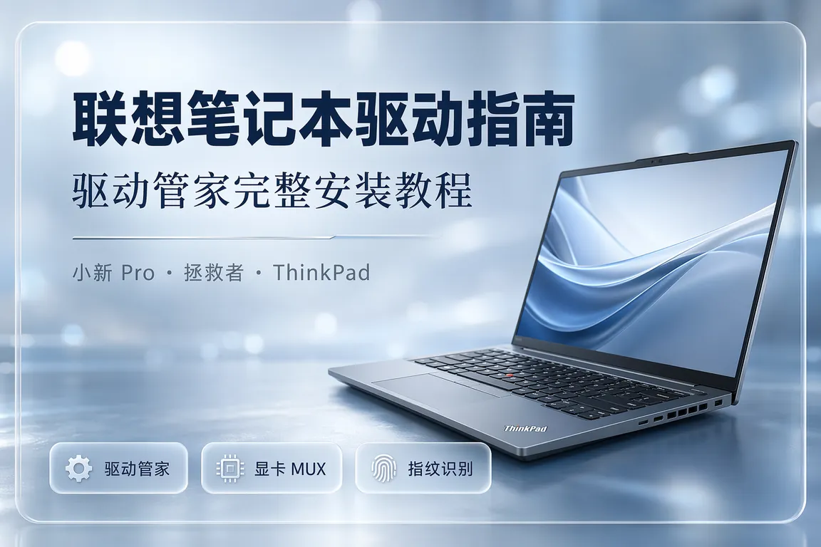 联想Lenovo笔记本驱动下载安装指南:小新Pro 16/拯救者Y9000P/ThinkPad/联想驱动管家Win11完整教程(2026)