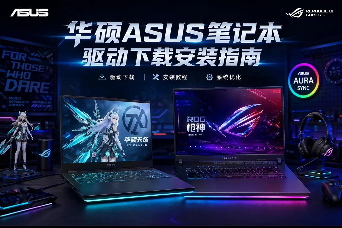 华硕ASUS笔记本驱动下载安装指南