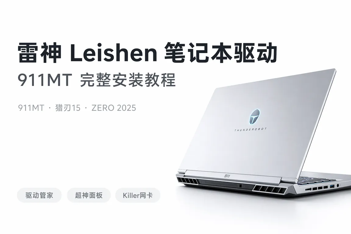 雷神Leishen笔记本驱动下载安装指南:911MT/911 Plus/猎刃15/ZERO游戏本驱动管家Win11完整教程(2026)