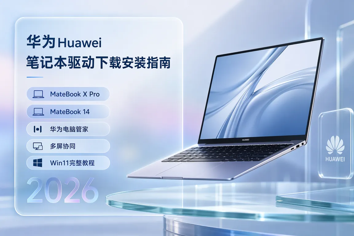 华为Huawei笔记本驱动下载安装指南 MateBook X Pro MateBook 14 华为电脑管家 多屏协同 Win11完整教程 2026