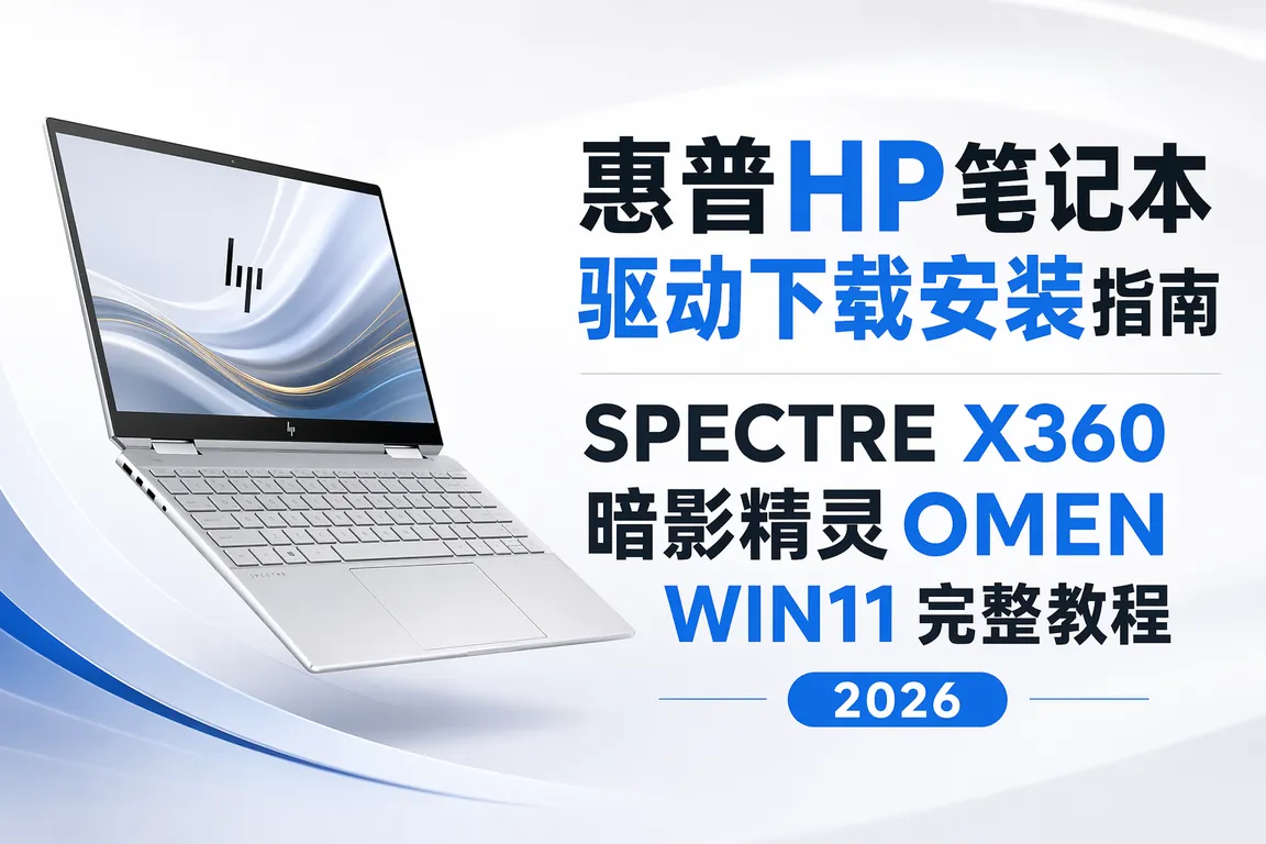 惠普HP笔记本驱动下载安装指南:Spectre x360/EliteBook战66/暗影精灵OMEN/Win11完整教程(2026)