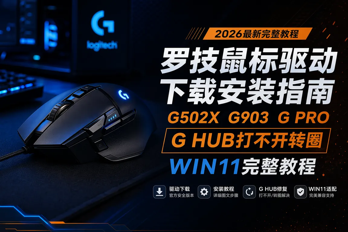 罗技Logitech鼠标驱动下载安装指南
