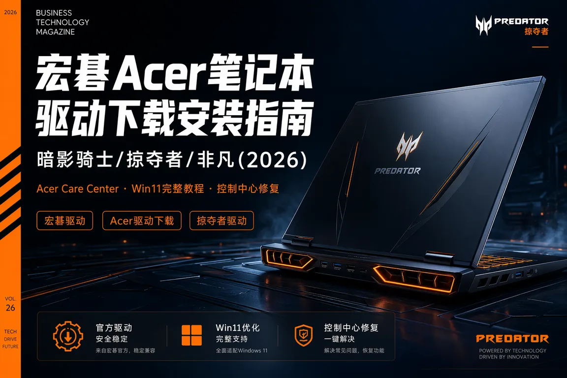 宏碁Acer笔记本驱动下载安装指南