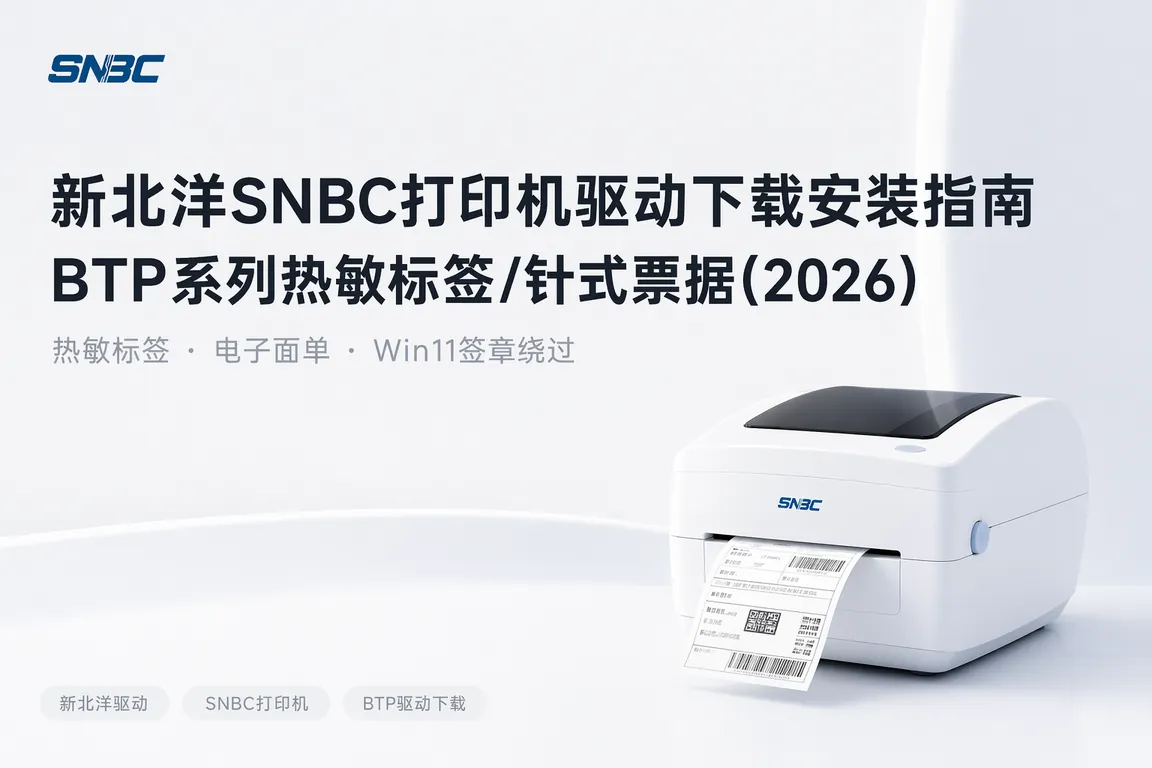 新北洋SNBC打印机驱动下载安装指南