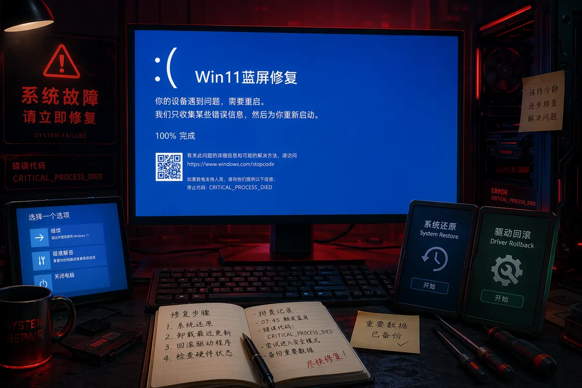 Win11 KB5094126更新蓝屏修复指南