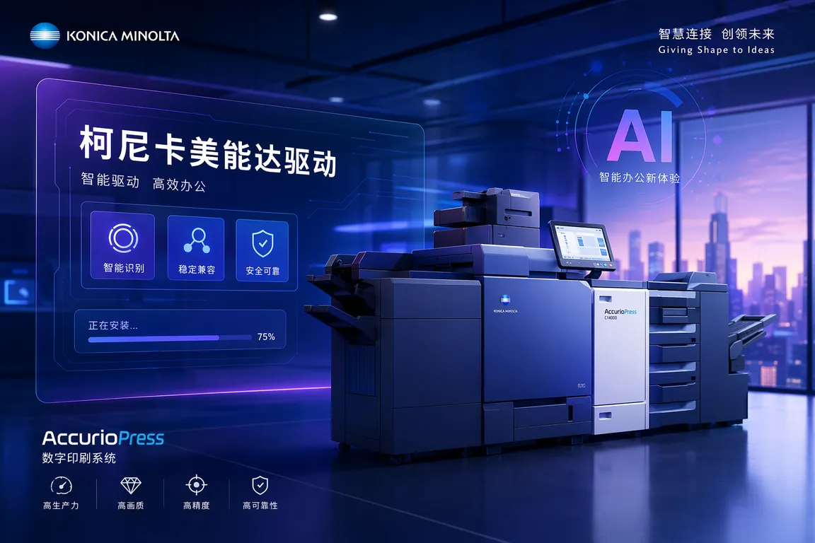 柯尼卡美能达Konica Minolta打印机驱动下载安装指南:bizhub数码复合机/Accurio生产型/Win11完整教程(2026)