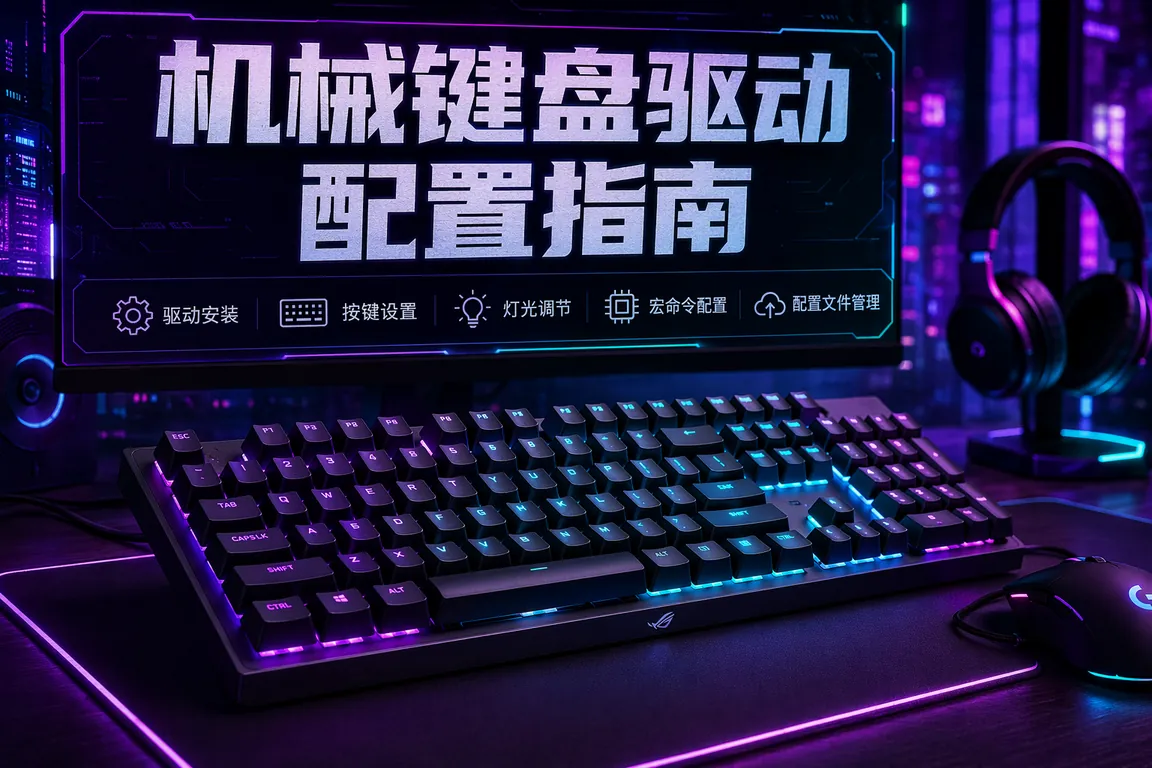 机械键盘驱动配置指南 Razer Synapse Logitech G HUB Corsair iCUE Cherry Utility