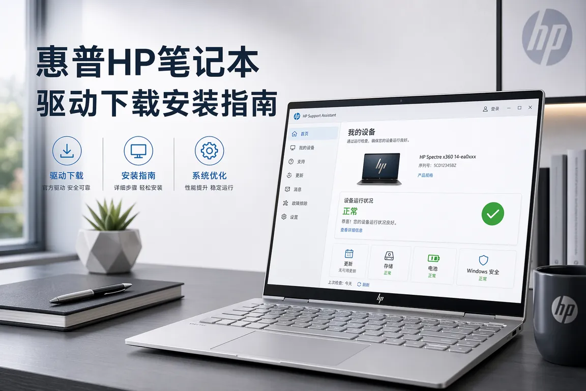 惠普HP笔记本驱动下载安装指南