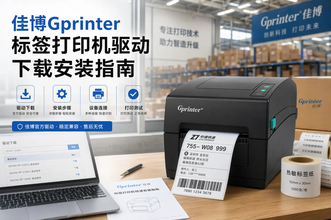 佳博Gprinter标签打印机驱动下载安装指南