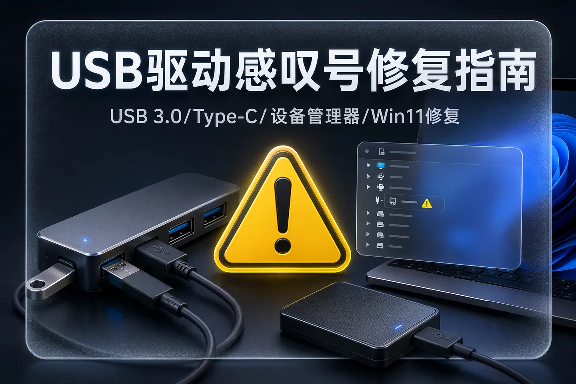 Win11 USB驱动黄色感叹号修复指南