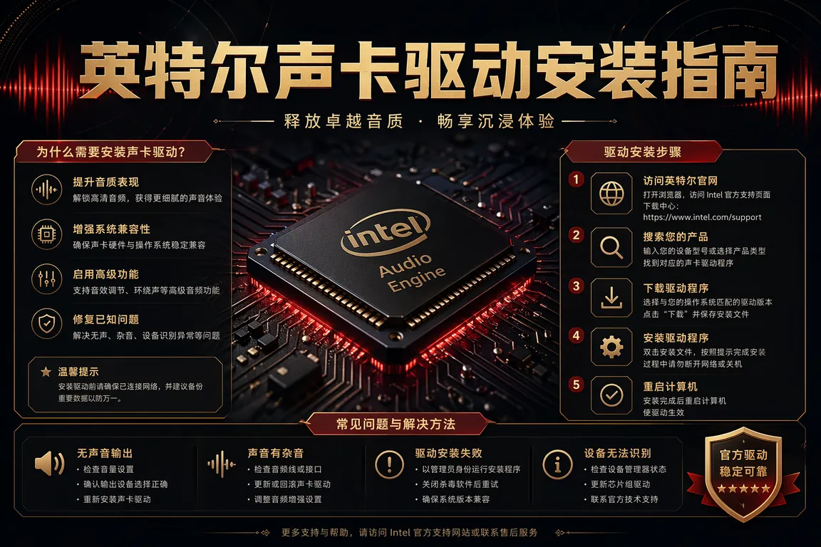 英特尔声卡驱动安装指南