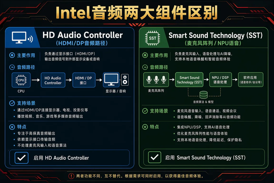Intel声卡驱动组件说明