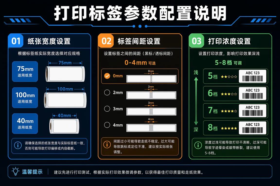 打印参数配置说明