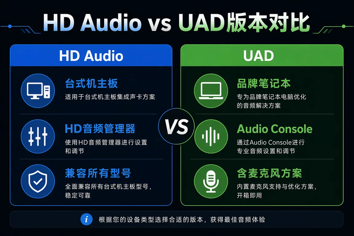 HD Audio vs UAD版本对比