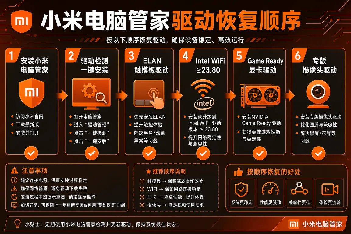 驱动安装信息图