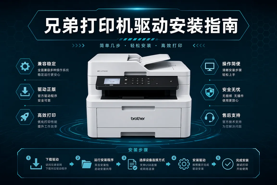 兄弟打印机驱动安装指南