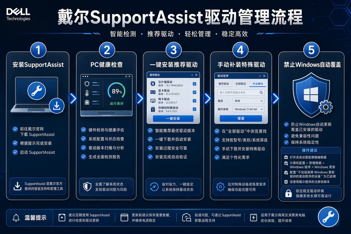 驱动安装信息图