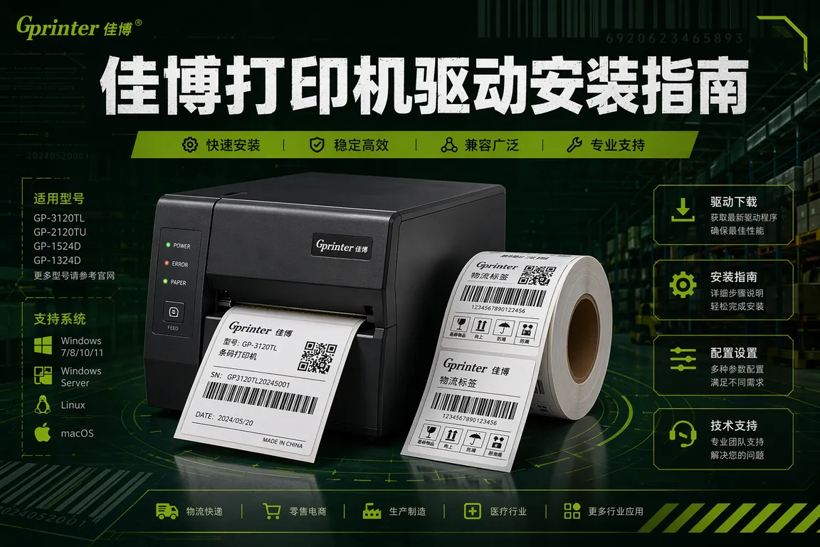 佳博打印机驱动安装指南
