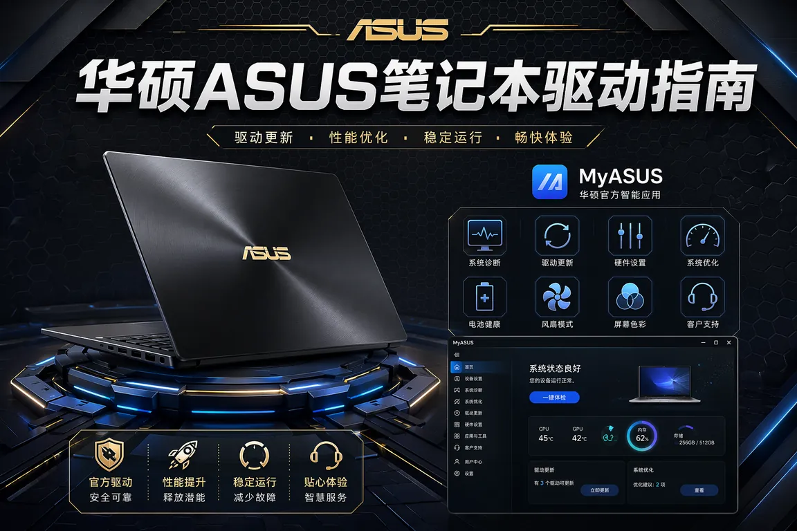 华硕ASUS笔记本驱动指南