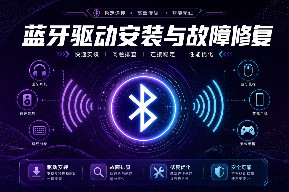 蓝牙驱动安装与故障修复