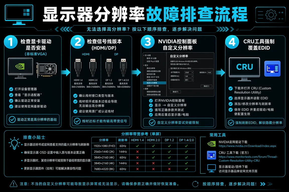 驱动安装信息图