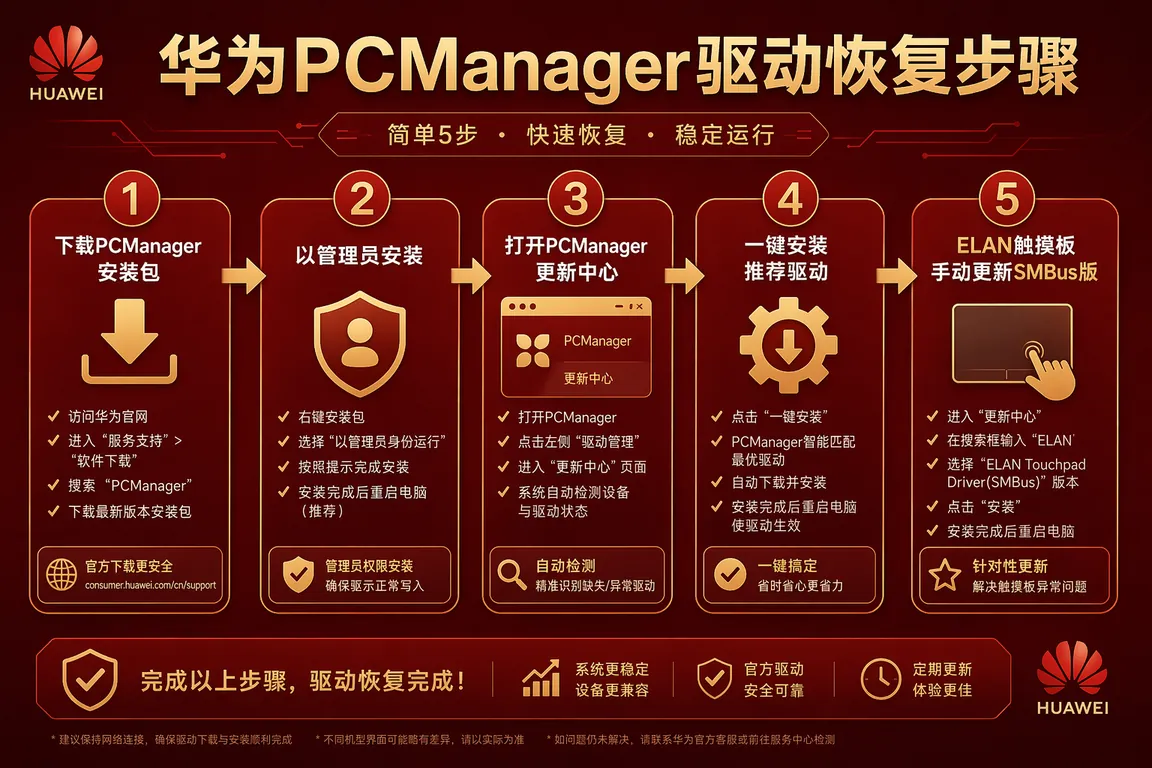 驱动安装信息图
