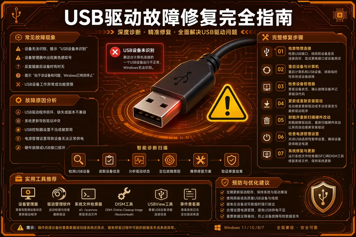 USB驱动故障修复完全指南