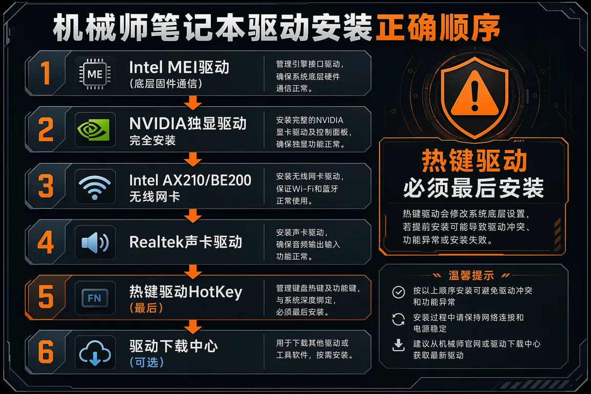 机械师驱动安装顺序